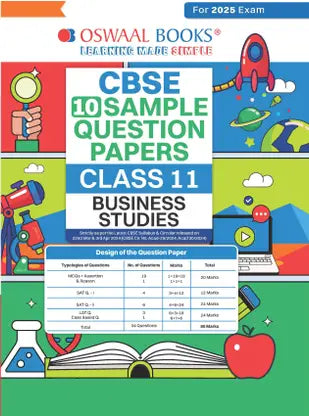 Oswaal CBSE Sample Question Papers Class 11 Business Studies Book (For 2025 Exam) - Retail Maharaj