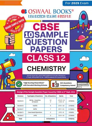 Oswaal CBSE Sample Question Papers Class 12 Chemistry (For 2025 Exam) - Retail Maharaj