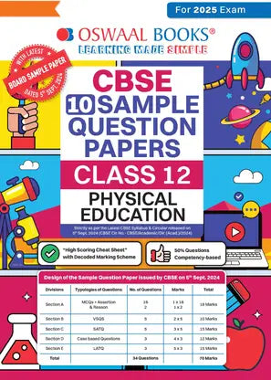 Oswaal Cbse Sample Question Papers Class 12 Physical Education - Retail Maharaj
