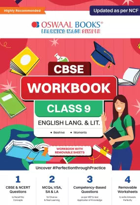 Oswaal CBSE Workbook for Class 9 English Language and Literature - Retail Maharaj
