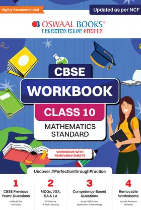 Oswaal CBSE Workbook Mathematics Class 10 - Retail Maharaj