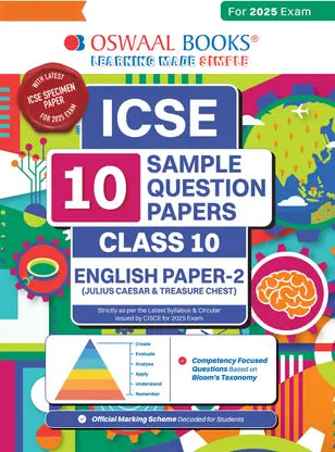 Oswaal ICSE | 10 Sample Question Papers | Class 10 | English-2 (For 2025 Exam) - Retail Maharaj