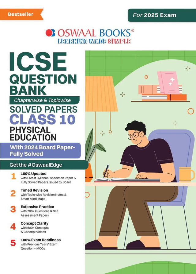 Oswaal ICSE Question Bank Chapterwise & Topicwise Physical Education for Class 10 | 2025 Exam | - Retail Maharaj