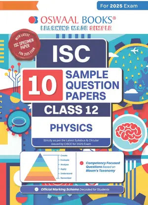 Oswaal Isc | 10 Sample Question Papers | Class 12 | Physics - Retail Maharaj