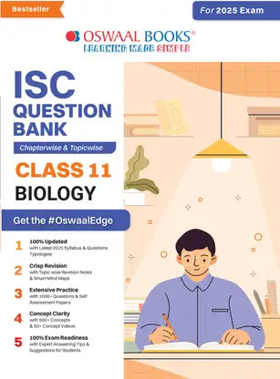 Oswaal ISC Question Bank Class 11 Biology | Chapterwise | Topicwise | Solved Papers | For 2025 Exams - Retail Maharaj