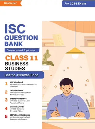 Oswaal ISC Question Bank Class 11 Business Studies | Chapterwise | Topicwise | Solved Papers | For 2025 Exams - Retail Maharaj