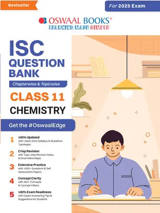 Oswaal ISC Question Bank Class 11 Chemistry | Chapterwise | Topicwise | Solved Papers | For 2025 Exams - Retail Maharaj