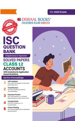 Oswaal ISC Question Bank Class 12 Accountancy | Chapterwise | Topicwise | Solved Papers | For 2025 Board Exams - Retail Maharaj