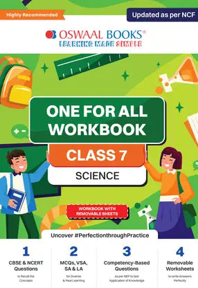 Oswaal NCERT & CBSE One For All Workbook | Science | Class 7 - Retail Maharaj