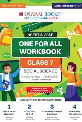 Oswaal NCERT & CBSE One For All Workbook | Social Science| Class 7 - Retail Maharaj
