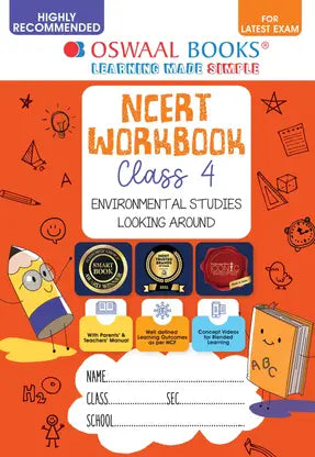 Oswaal NCERT Workbook Environmental Studies (Looking Around) Class 4 - Retail Maharaj