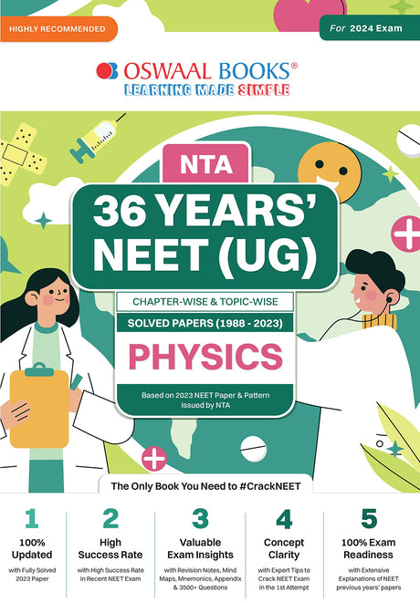 Oswaal Nta 36 Years Neet (Ug) Chapterwise And Topicwise Solved Papers (1988-2023) Physics - Retail Maharaj