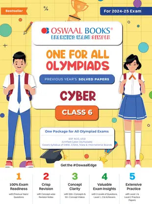 Oswaal One For All Olympiad Class 6 Cyber - Retail Maharaj