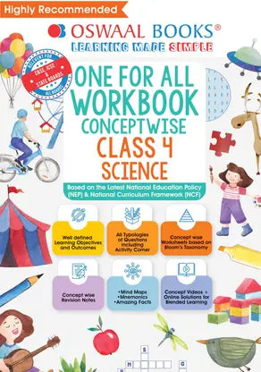 Oswaal One For All Workbook, Class 4, Science - Retail Maharaj