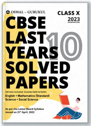 Oswal - Gurukul Last Years 10 Solved Papers for Cbse Class 10 Exam 2023 - Retail Maharaj