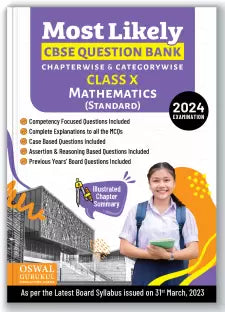Oswal - Gurukul Mathematics Most Likely CBSE Question Bank for Class 10 Exam 2024 - Retail Maharaj