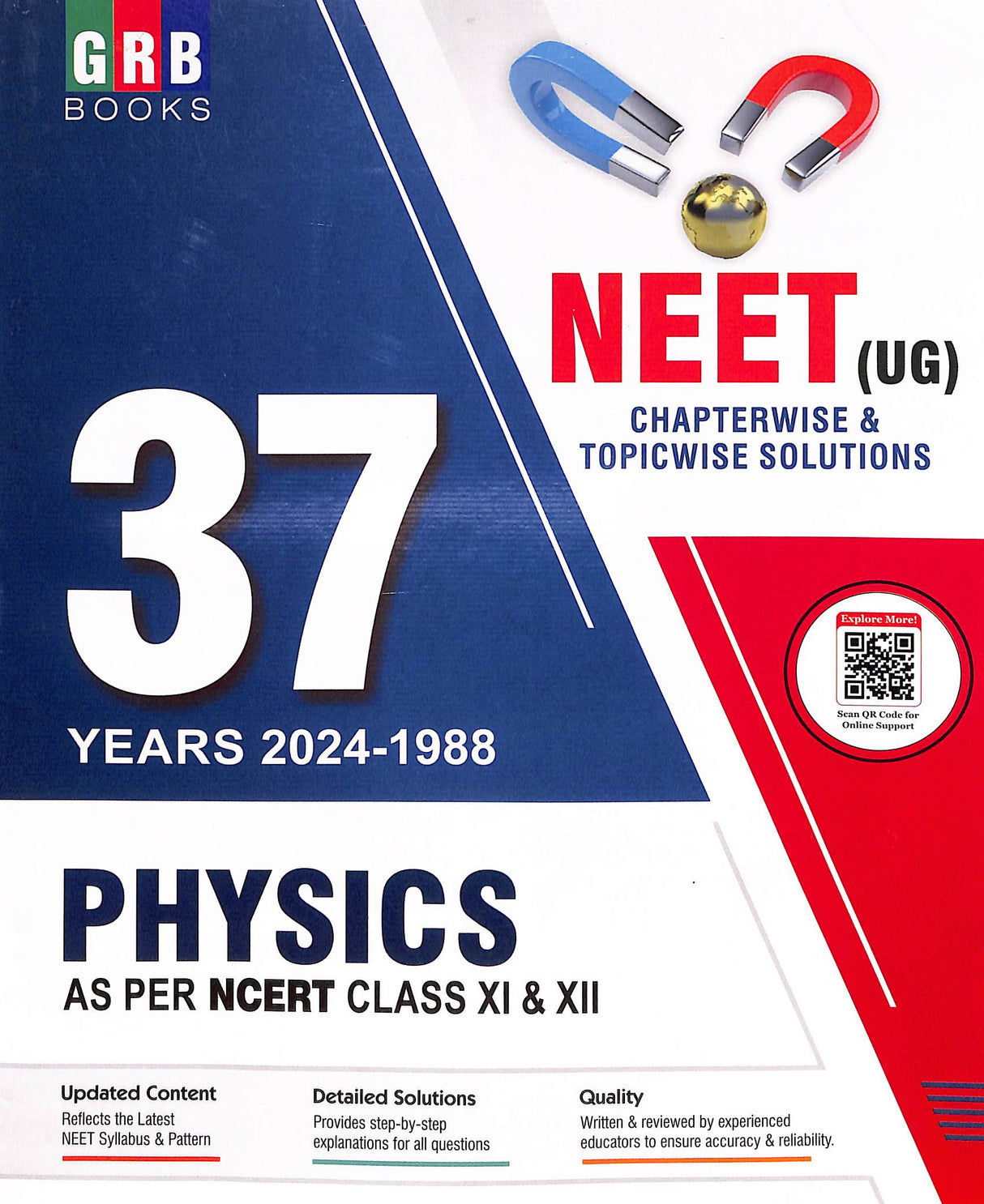 Physics 37 Years 2024-1988 Neet Ug Chapterwise & Topicwise Solutions As Per Ncert Class 11 & 12 - Retail Maharaj