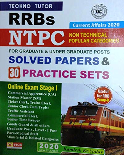 RRBs NTPC Solved Papers & 30 Practice Sets [Hardcover] Kamalesh Kr. Yadav - Retail Maharaj