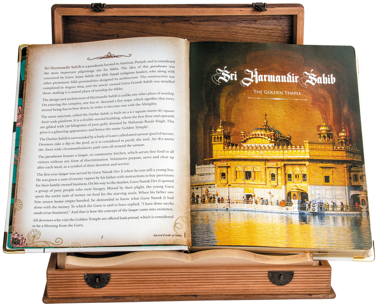 Sacred Foods Of India With Reading Stand - Retail Maharaj