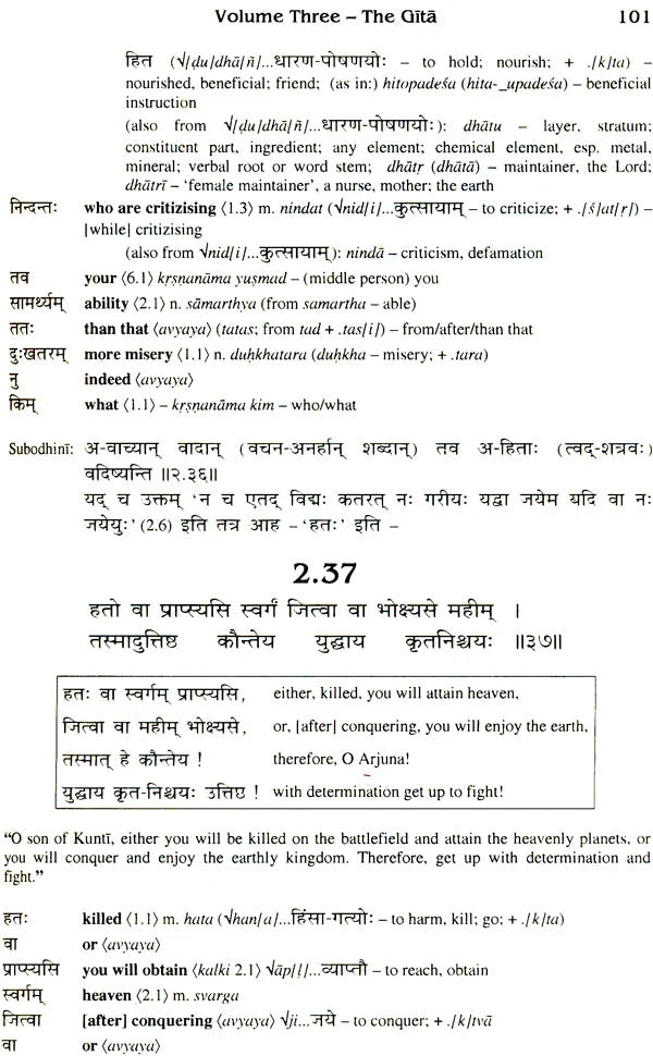 Sanskrit Bhagavad Gita Grammar (Set of 3 Volumes) - Retail Maharaj