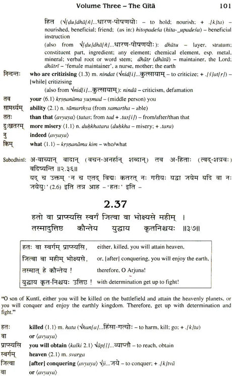 Sanskrit Bhagavad Gita Grammar (Set of 3 Volumes) - Retail Maharaj