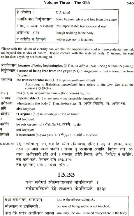 Sanskrit Bhagavad Gita Grammar (Set of 3 Volumes) - Retail Maharaj