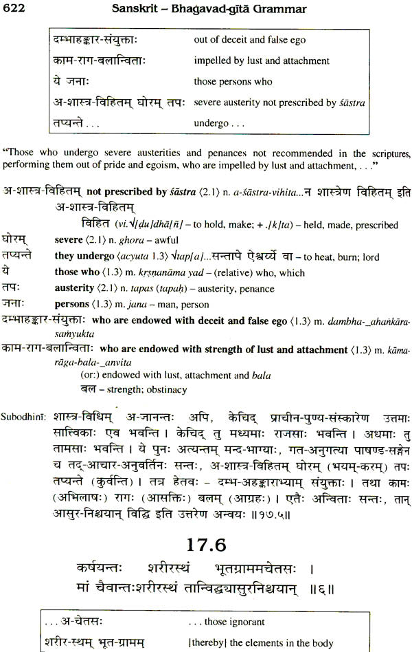 Sanskrit Bhagavad Gita Grammar (Set of 3 Volumes) - Retail Maharaj