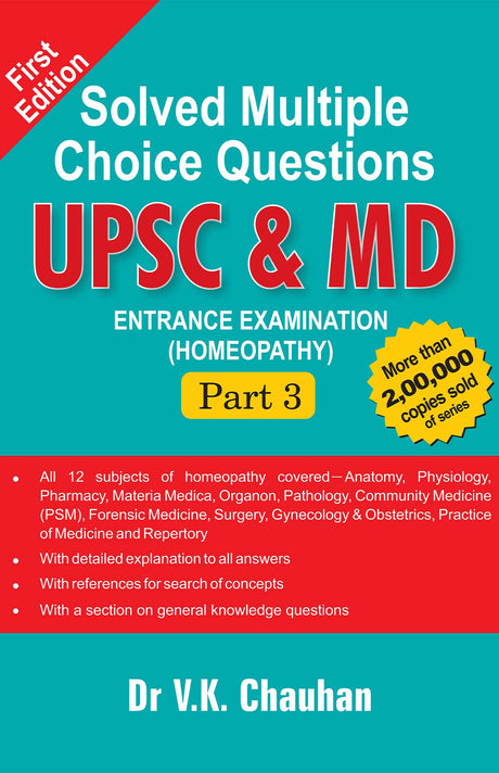 Solved Multiple Choice Question UPSC & MD Entrance Examination in Homeopathy - Part 3 - Retail Maharaj