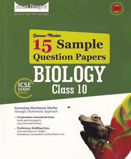 Success-Mentor 15 Sample Question Papers Biology ICSE Class 10 (2025 Exam) - Retail Maharaj