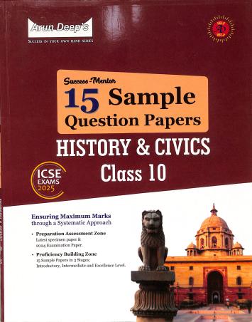 Success-Mentor 15 Sample Question Papers History & Civics ICSE Class 10 (2025 Exam) - Retail Maharaj