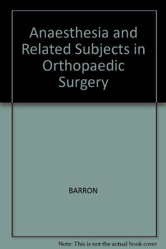 Anaes In Orthopaedic Surgery - Retail Maharaj