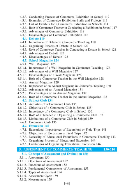 Pedagogy Of Commerce (English Version) BE.d Course VII(B) Semester-3 - Retail Maharaj