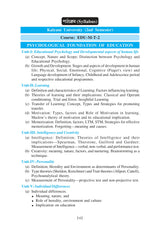 EDU-M-T-2 (KU2)Sikshar Manastatwik Vitti (Psychological Foundation of Education) - Retail Maharaj