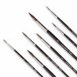 Retail Maharaj Round Brush Set of 7 Velour Mix Media Matte - Retail Maharaj