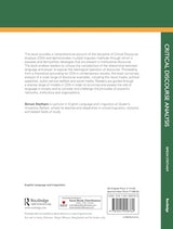 Critical Discourse Analysis:A Practical Introduction to Power in Language - Retail Maharaj