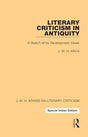 Literary Criticism in Antiquity:A Sketch of Its Development: Greek - Retail Maharaj