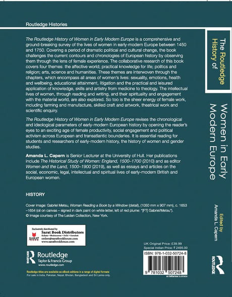 The Routledge History of Women in Early Modern Europe - Retail Maharaj