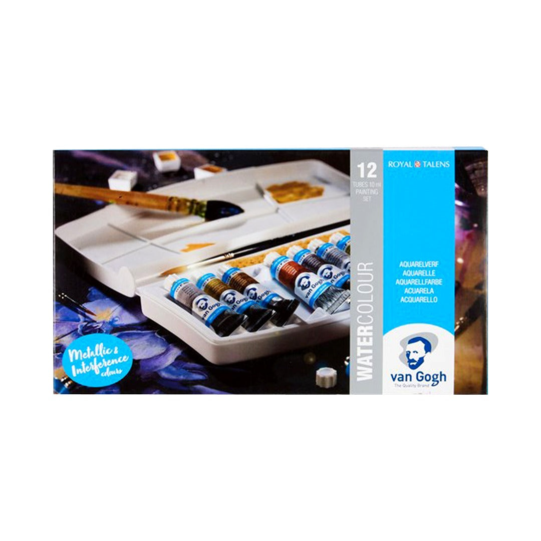 Van Gogh Metallic and Interference Watercolour Set by Royal Talens - Retail Maharaj