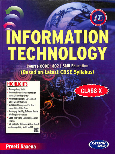 Information Technology (Based On Latest Cbse Syllabus) Class 10 - Retail Maharaj