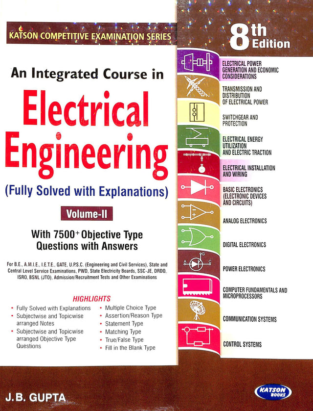 Integrated Course In Electrical Engineering Vol 2 With About 7500 Objective Type Questions With - Retail Maharaj