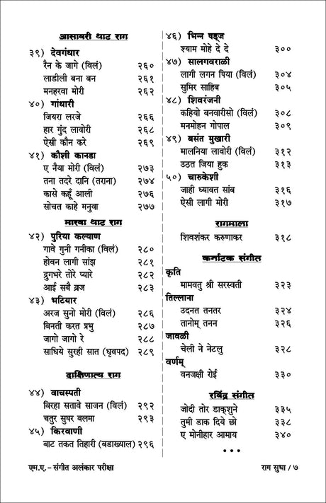 Raag Sudha (Alankar-MA Raag Info & Bandish Notations) - Retail Maharaj