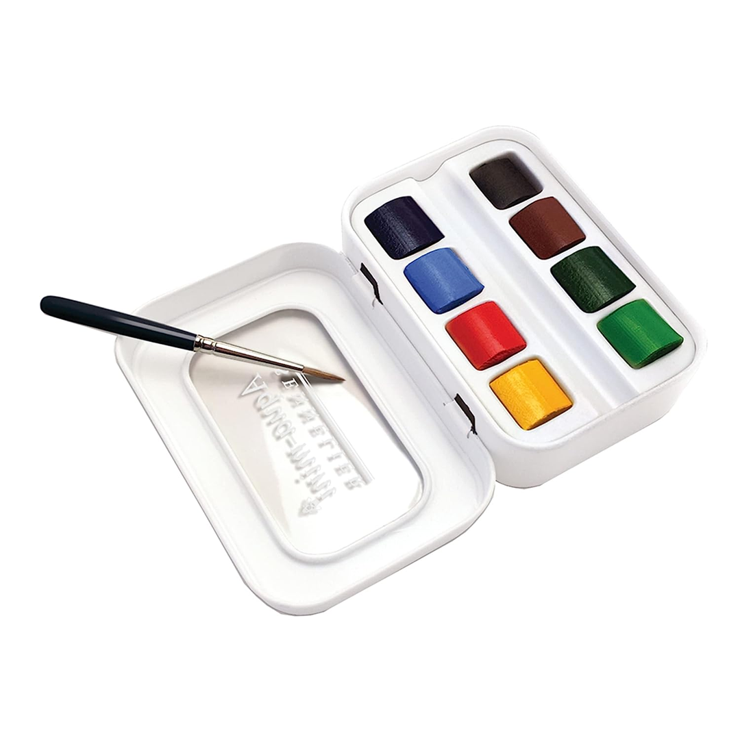 Sennelier Aqua Mini French Artist Watercolour Half Pan Set in Metal Case - Retail Maharaj