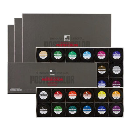 ShinHan Professional Poster Color Set 12, 24 & 30 Shades – A & B Type - Retail Maharaj