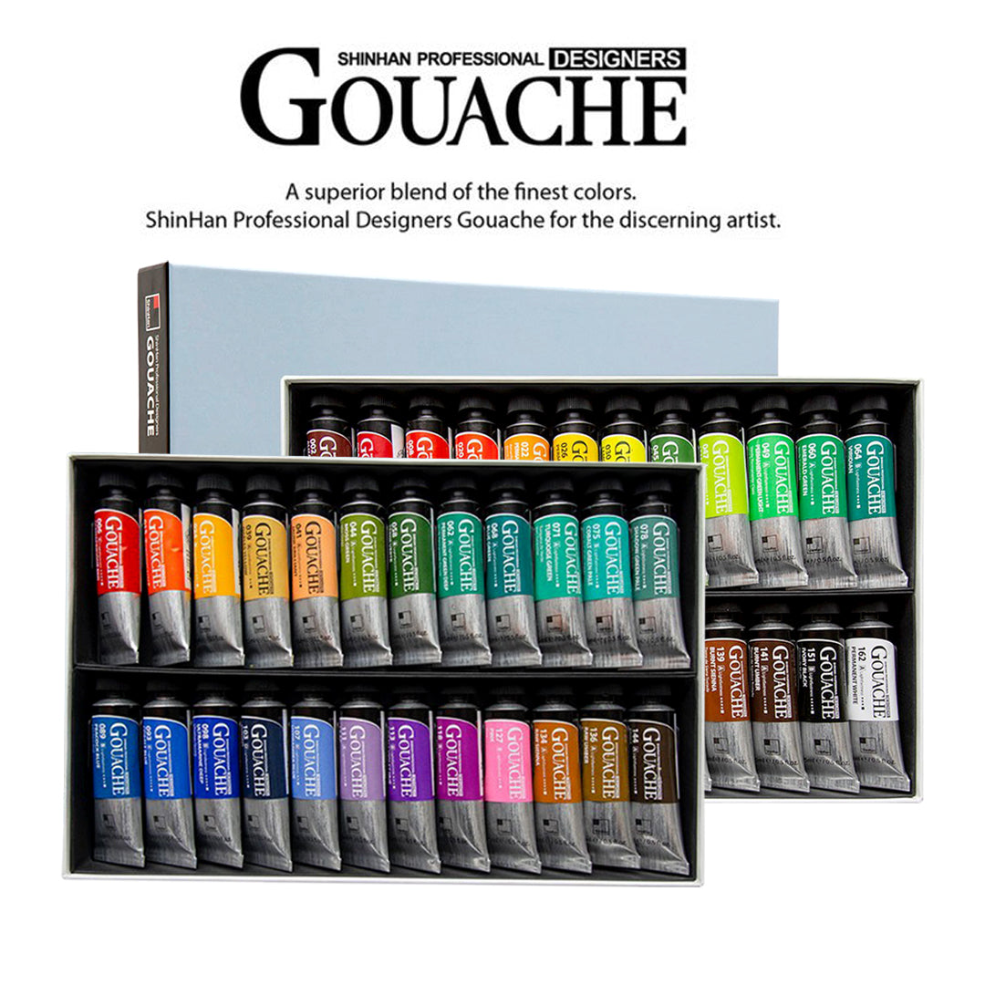 ShinHan Professional Designer Gouache 15ml Tube Sets - Retail Maharaj