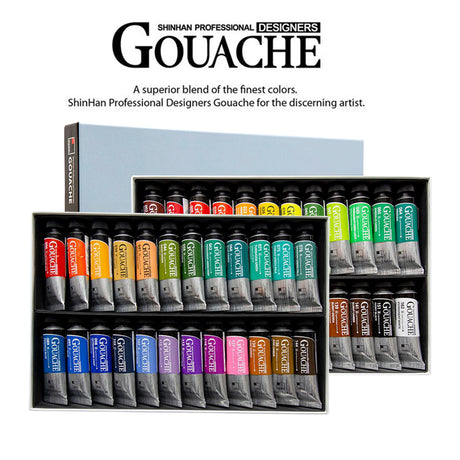 ShinHan Professional Designer Gouache 15ml Tube Sets - Retail Maharaj