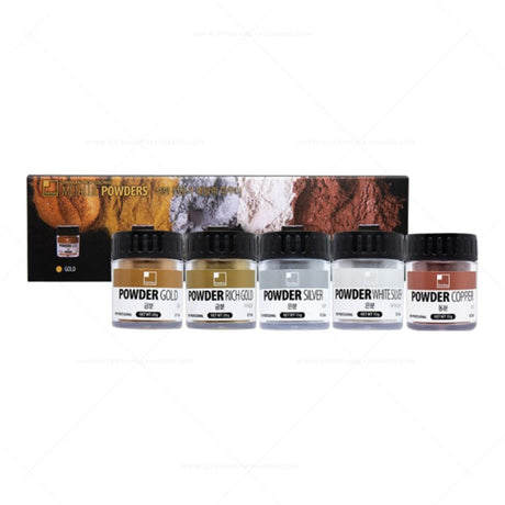 SHINHAN Professional Metallic Powder 30ml (15–20g) – Set of 5 - Retail Maharaj
