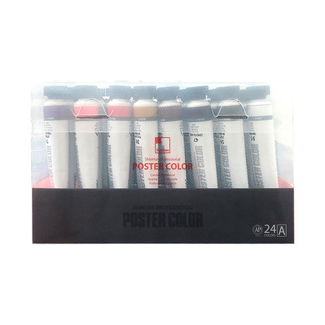 Shinhan Professional Poster Color Paint 40ml Tube 24 Color Set – A & B Type - Retail Maharaj