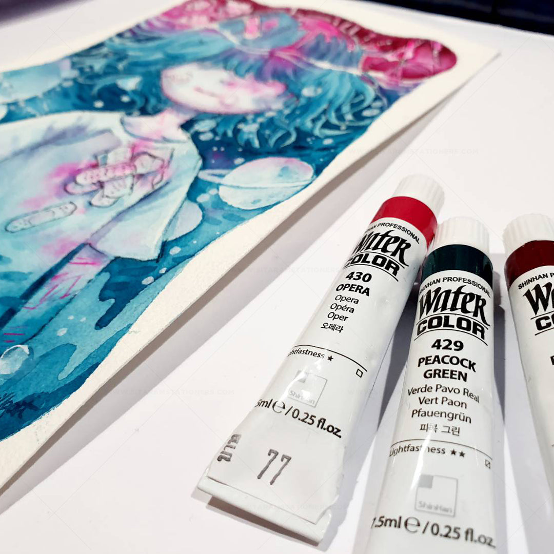 SHINHAN Professional Watercolor Paint 7.5ml Tubes 24, 30 & 48 Color Sets - Retail Maharaj