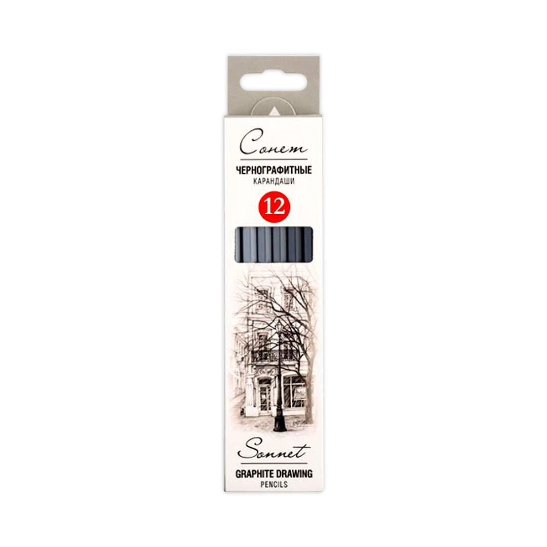 Sonnet Graphite Sketching Pencils Set 2H to 8B for Drawing and Shading - Retail Maharaj