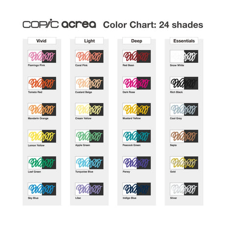 Copic Acrea Multisurface Paint Marker Sets for Vibrant and Detailed Artwork - Retail Maharaj